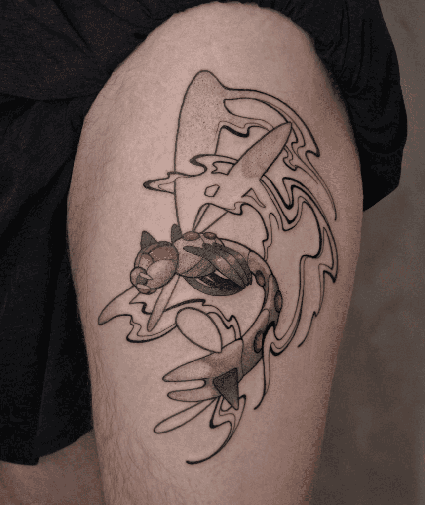 Yanmega Fly Sinnoh Pokémon Tattoo