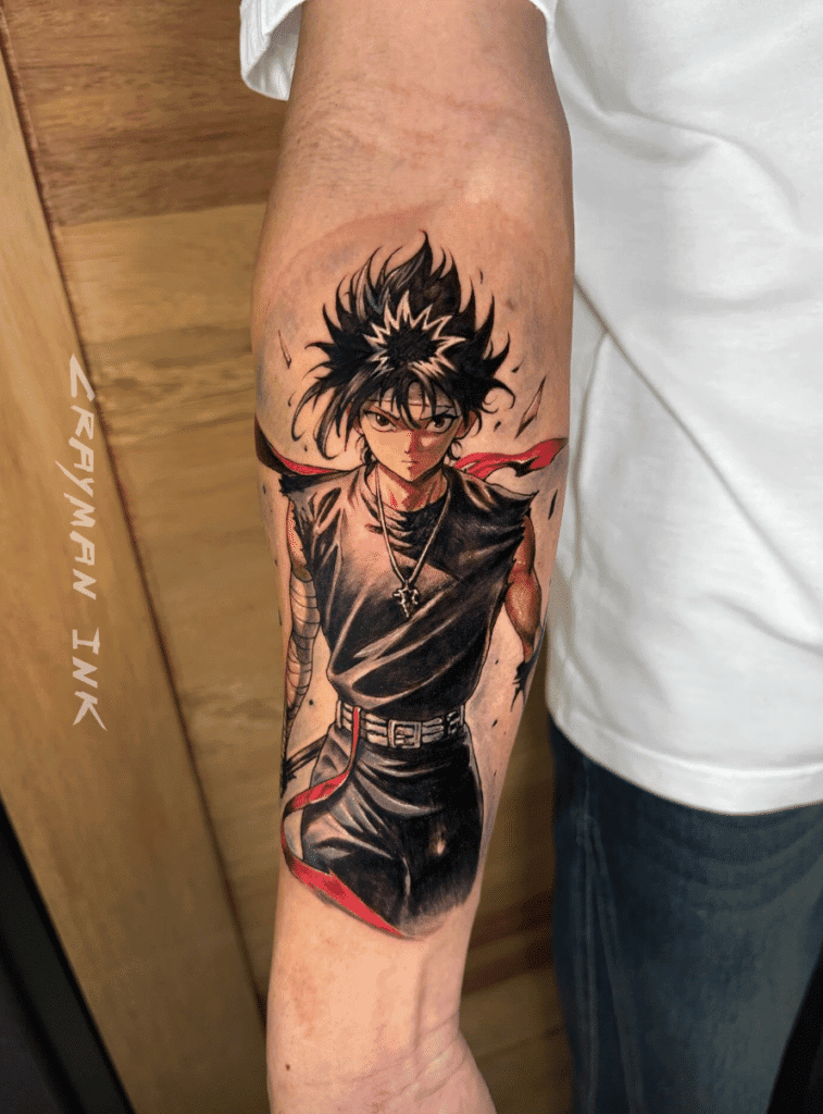 Yu Yu Hakusho Hiei Anime Tattoo