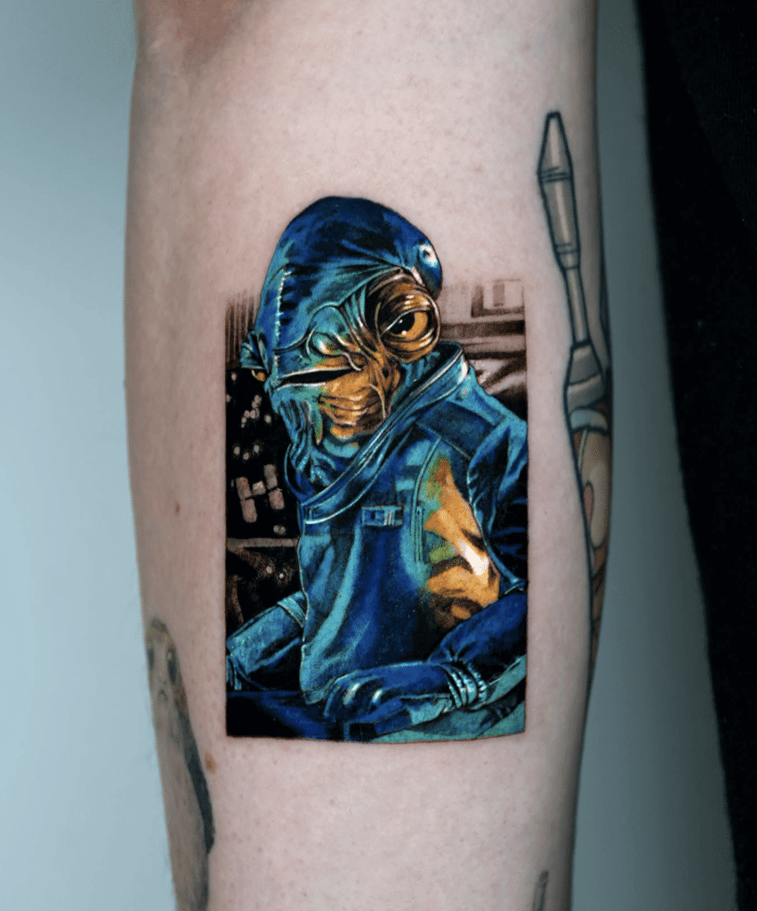Admiral Ackbar Star Wars Tattoo