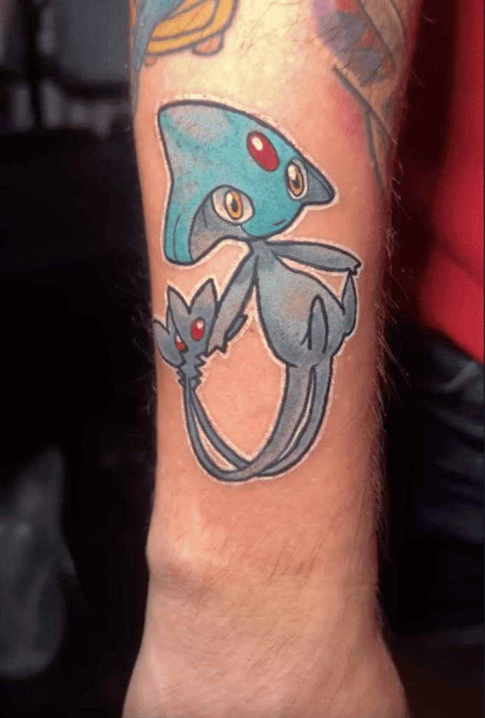 Azelf Fly Sinnoh Pokémon Tattoo