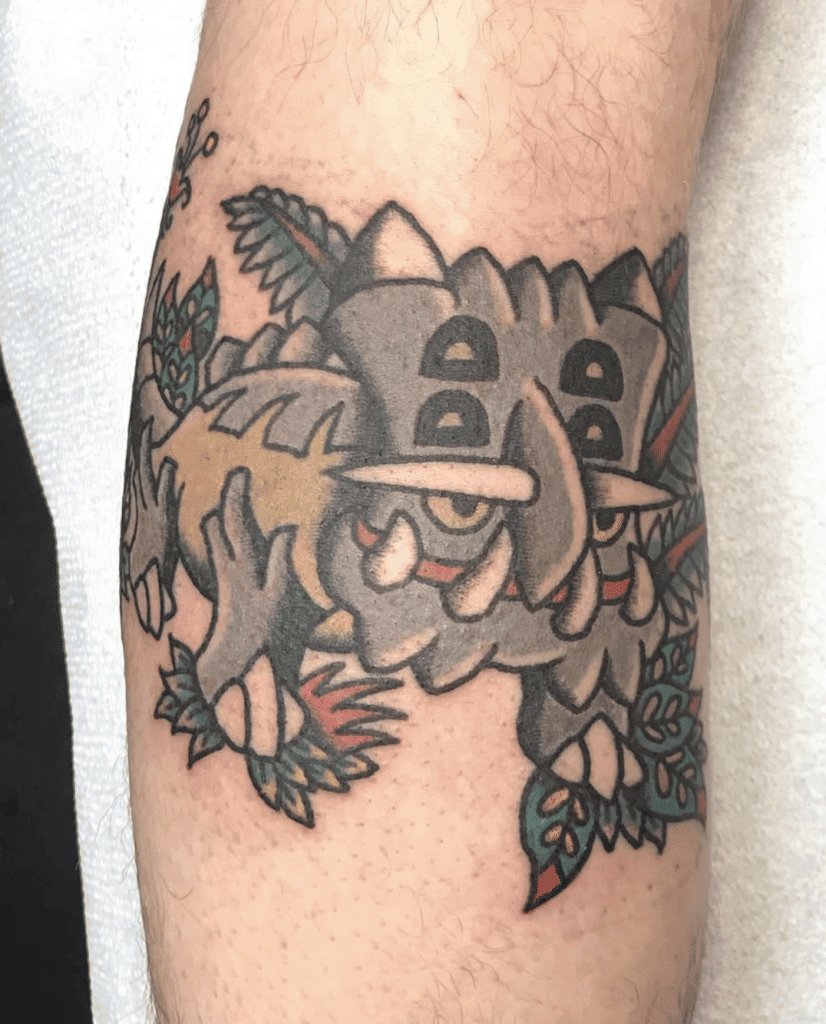 Bastiodon Sinnoh Pokémon Tattoo