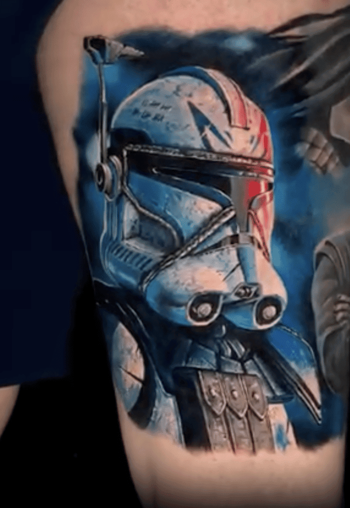 Captain Helmet Rex Star Wars Tattoo