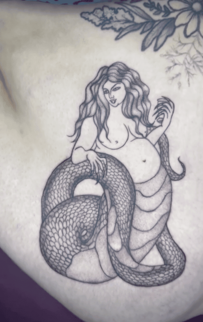 Echidna Greek Mythology Tattoo