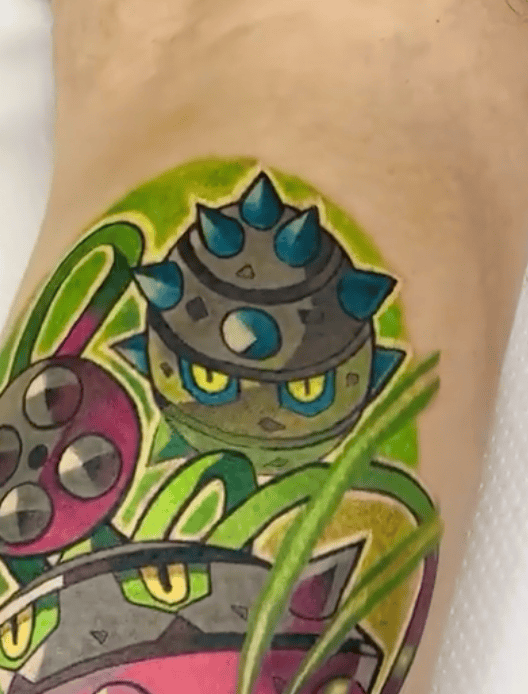 Ferroseed Unova Pokémon Tattoo