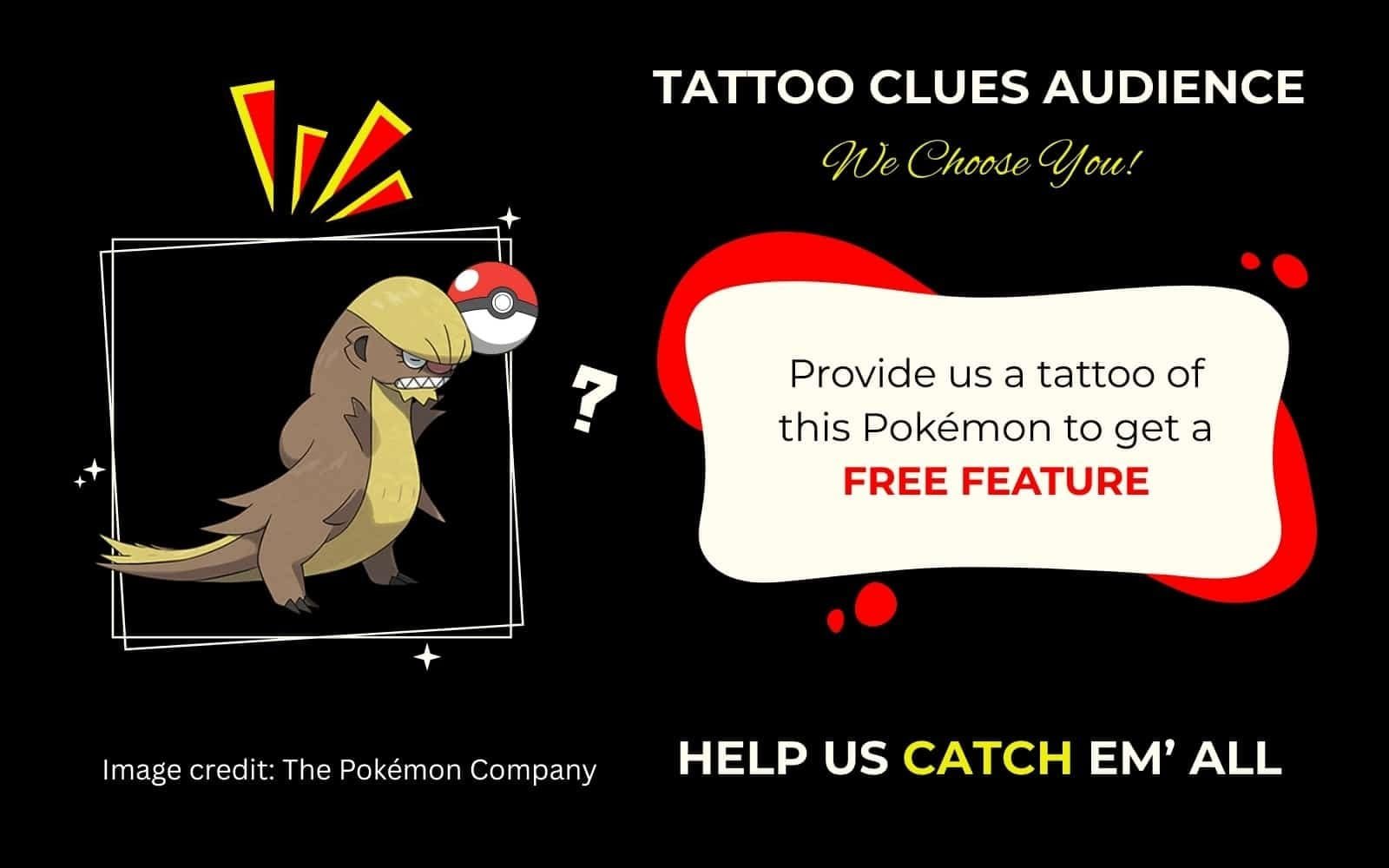 Finding Gumshoos Pokémon Tattoo