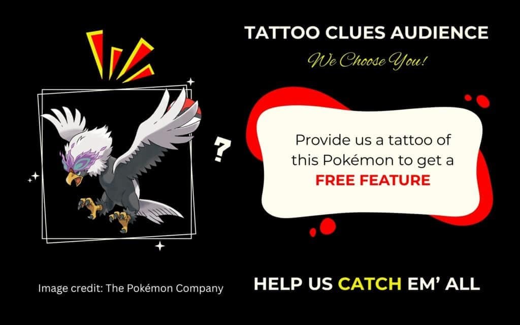 Finding Hisuian Braviary Pokémon Tattoo
