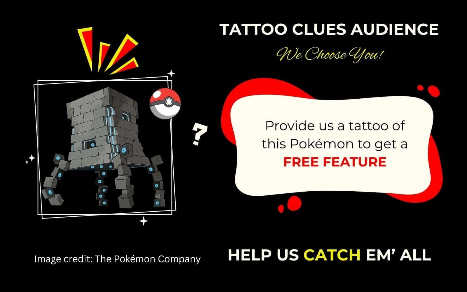 Finding Stakataka Pokémon Tattoo