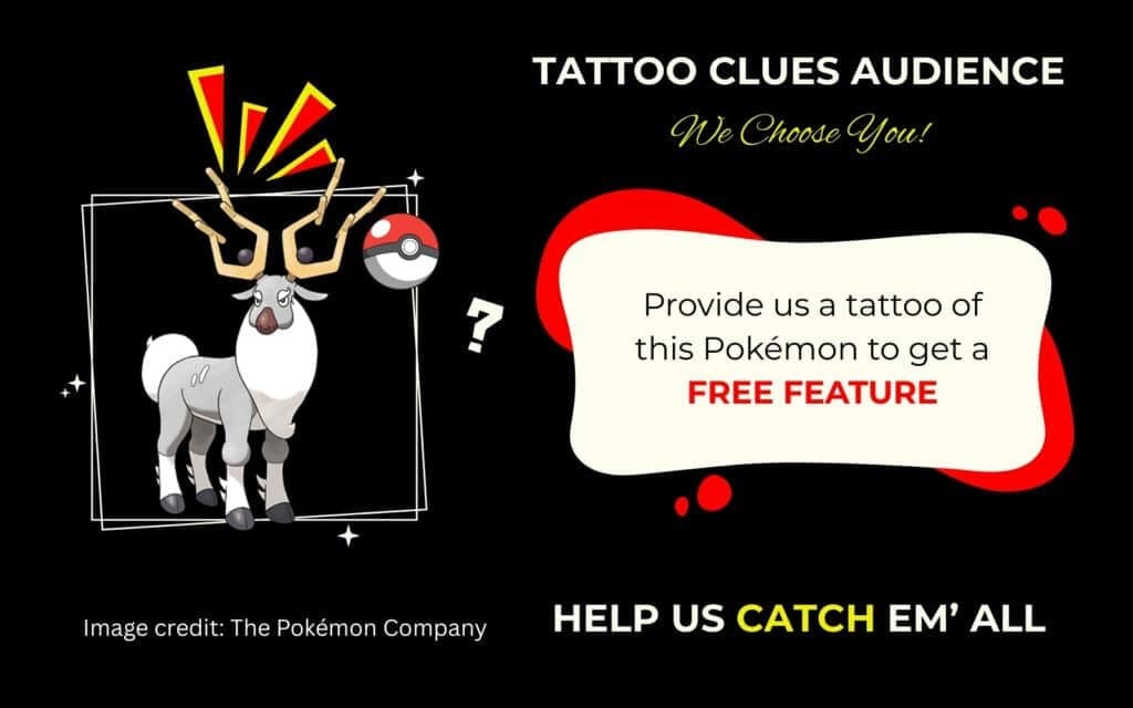 Finding Wyrdeer Pokémon Tattoo