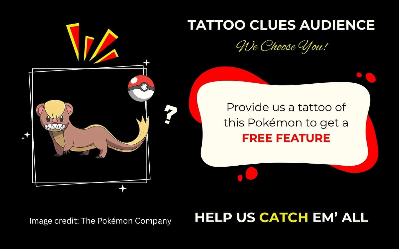 Finding Yungoos Pokémon Tattoo