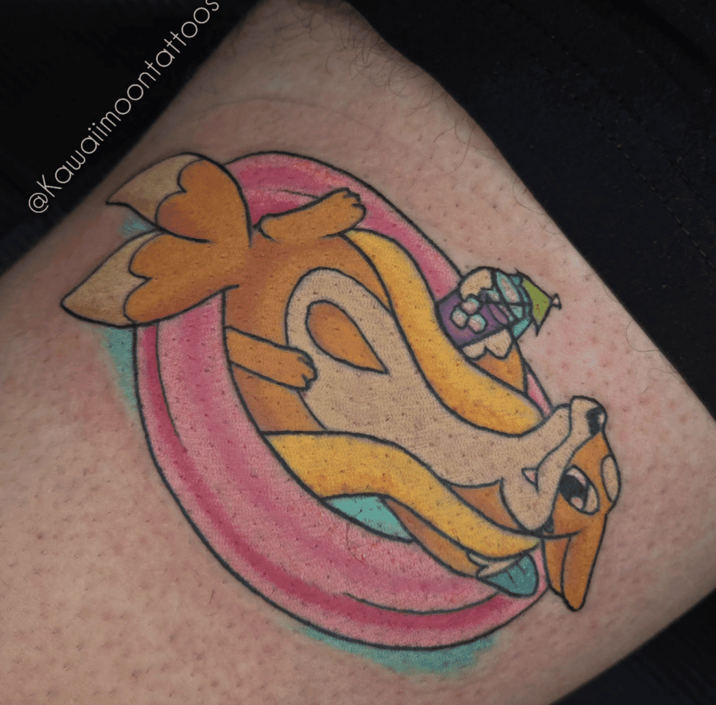 Floatzel Relax Sinnoh Pokémon Tattoo