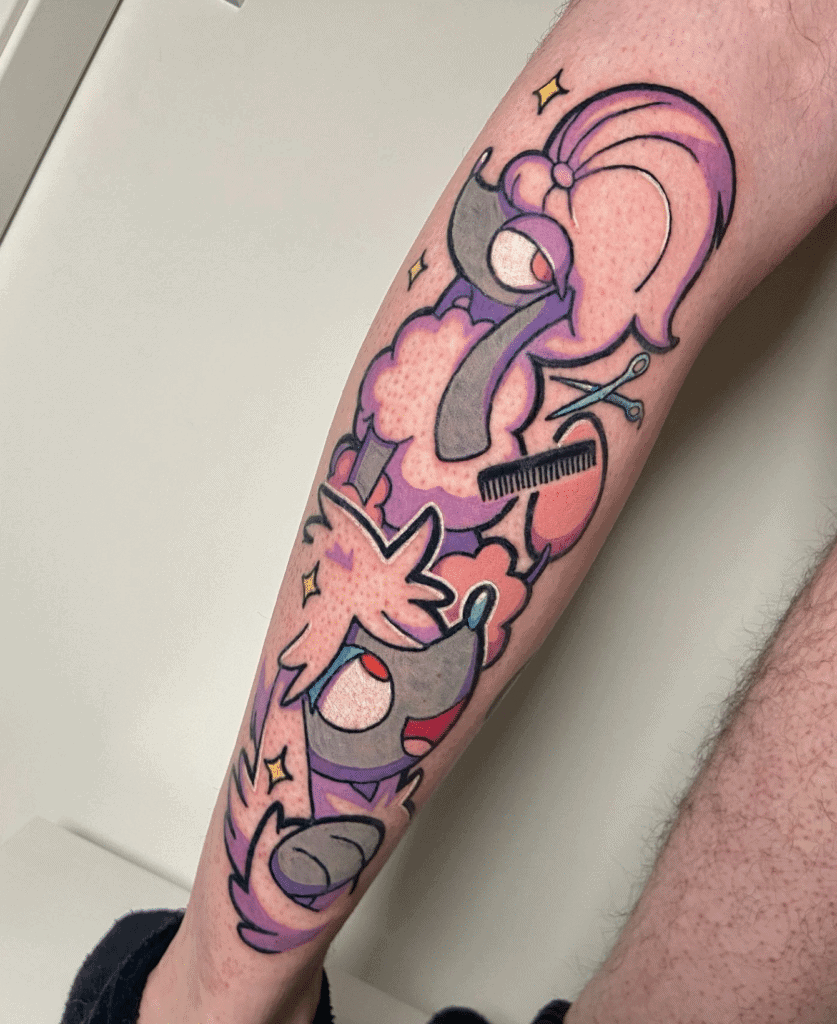 Furfrou Style Kalos Pokémon Tattoo