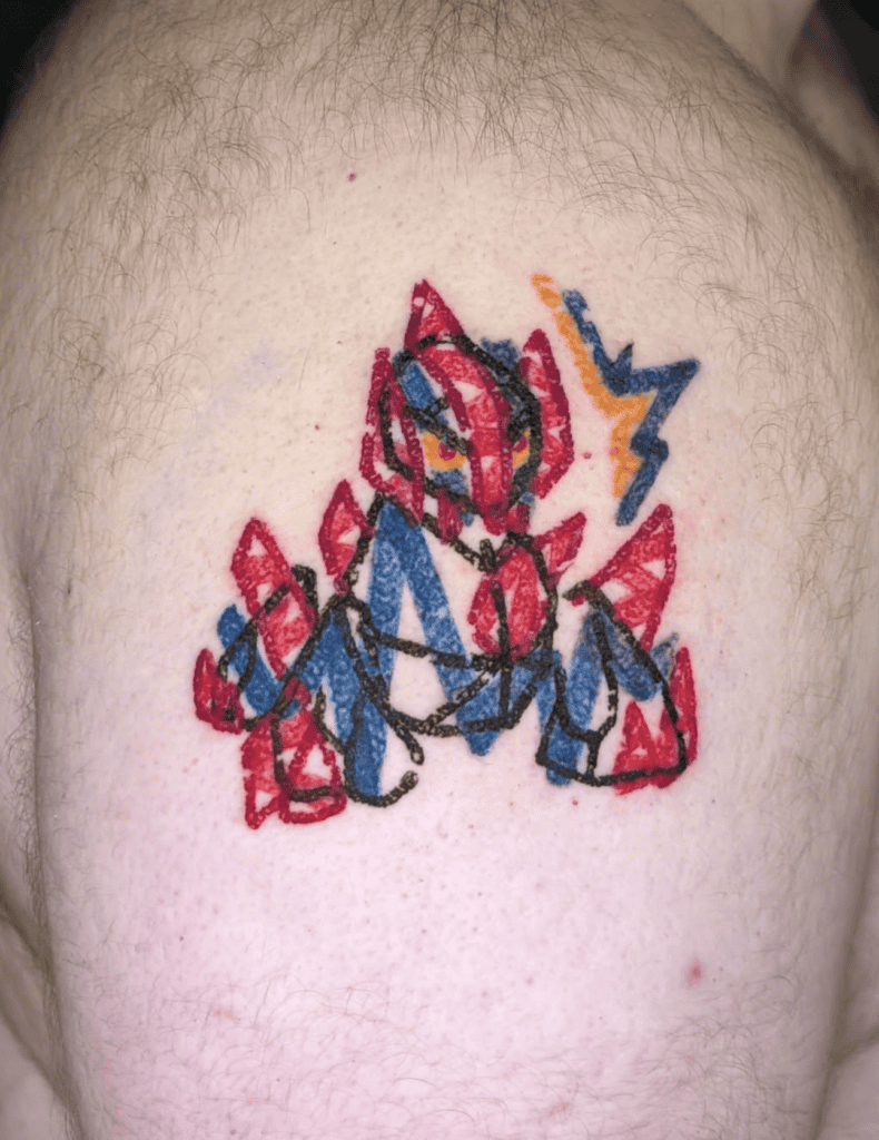 Gigalith Sketch Unova Pokémon Tattoo