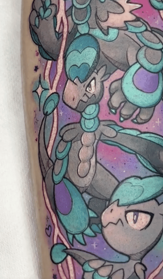 Hakamo-o Alola Pokémon Tattoo