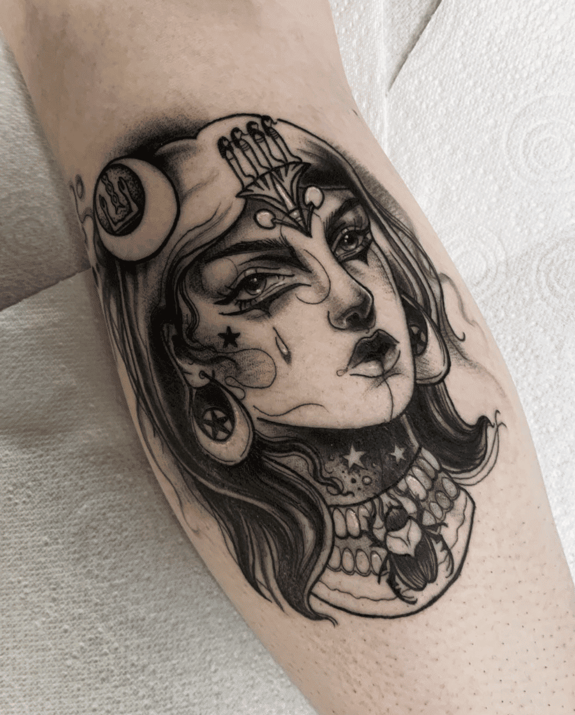Heka Egyptian Mythology Tattoo