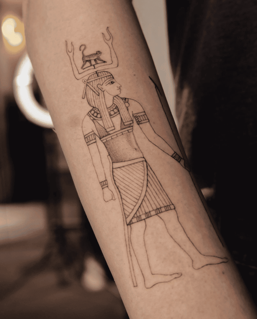 Heka Glyph Egyptian Mythology Tattoo
