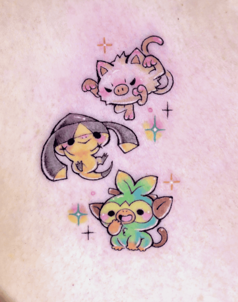 Helioptile Cute Kalos Pokémon Tattoo