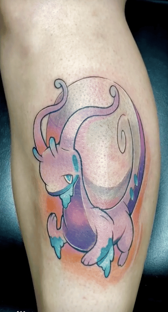 Hisuian Goodra Hisui Pokémon Tattoo