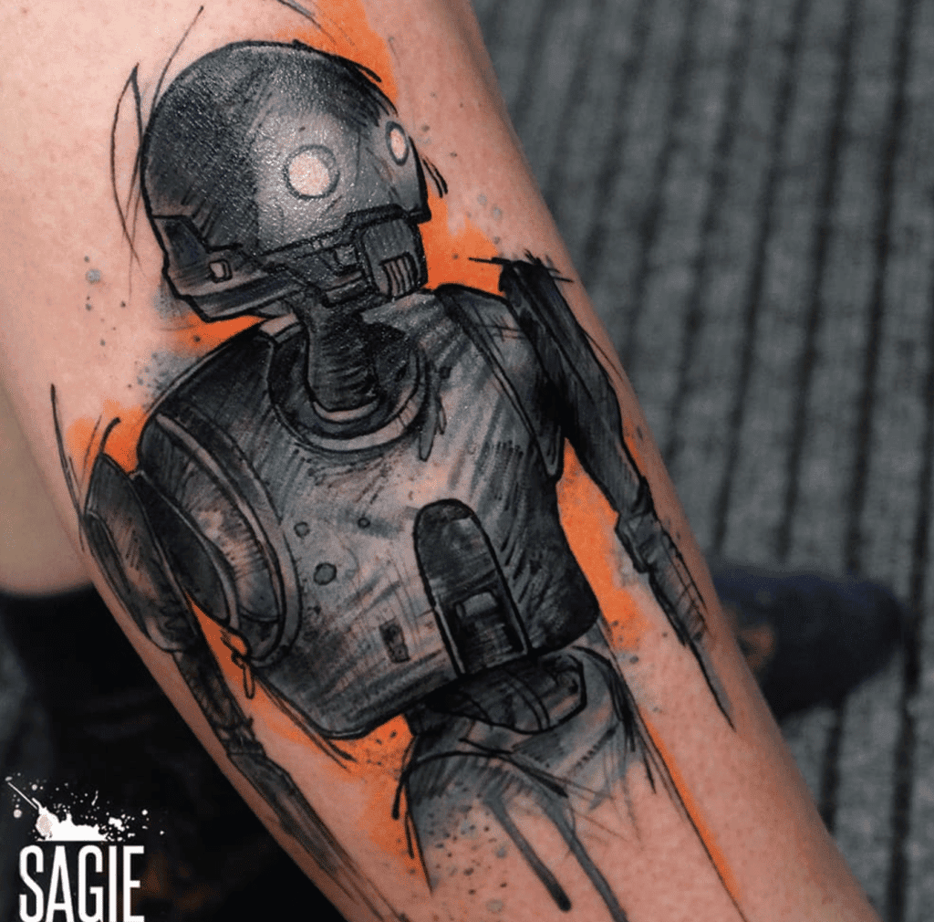 K2-S0 Star Wars Tattoo