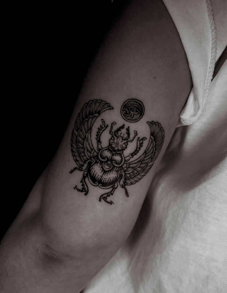 Khepri Egyptian Mythology Tattoo