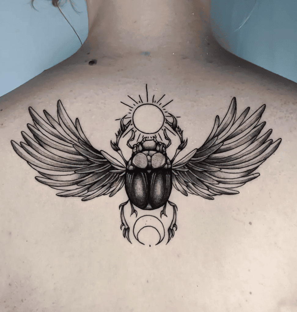 Khepri Scarab Egyptian Mythology Tattoo