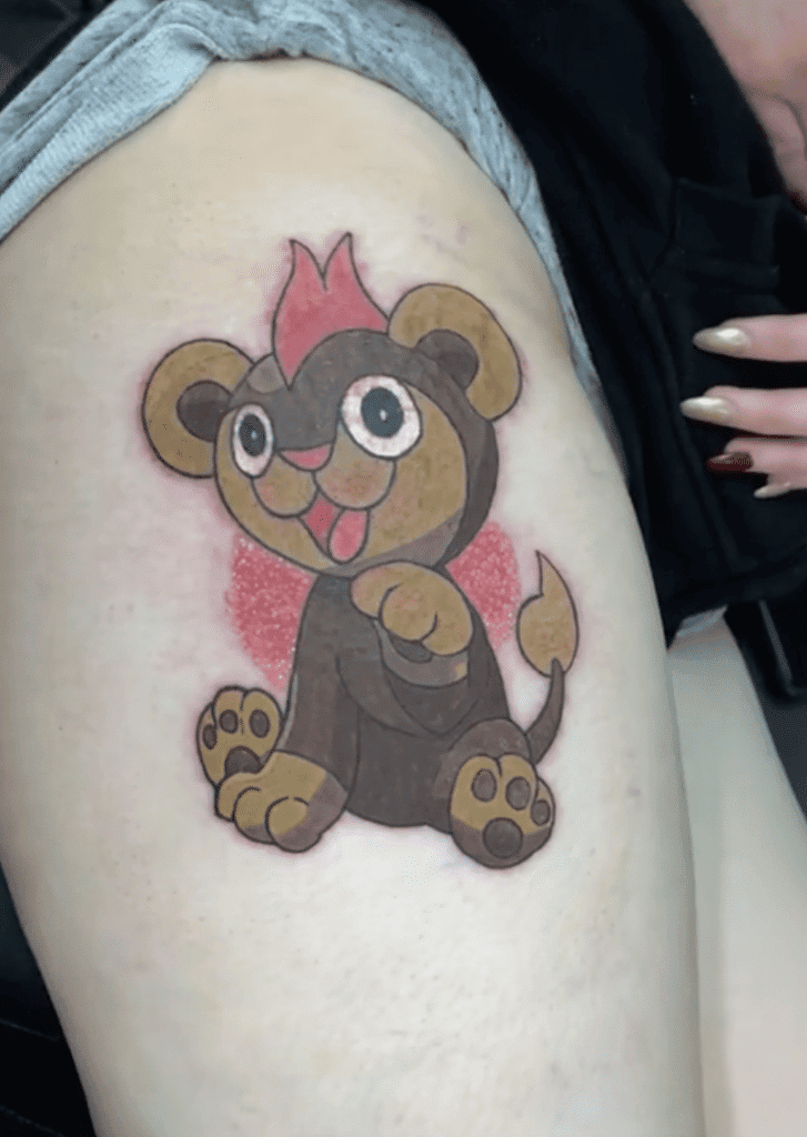 Litleo Kalos Pokémon Tattoo