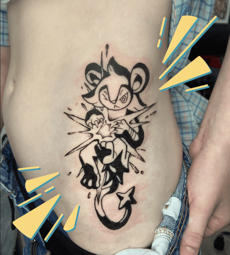 Luxio Power Sinnoh Pokémon Tattoo