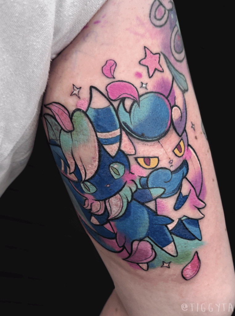 Meowstic Gender Kalos Pokémon Tattoo