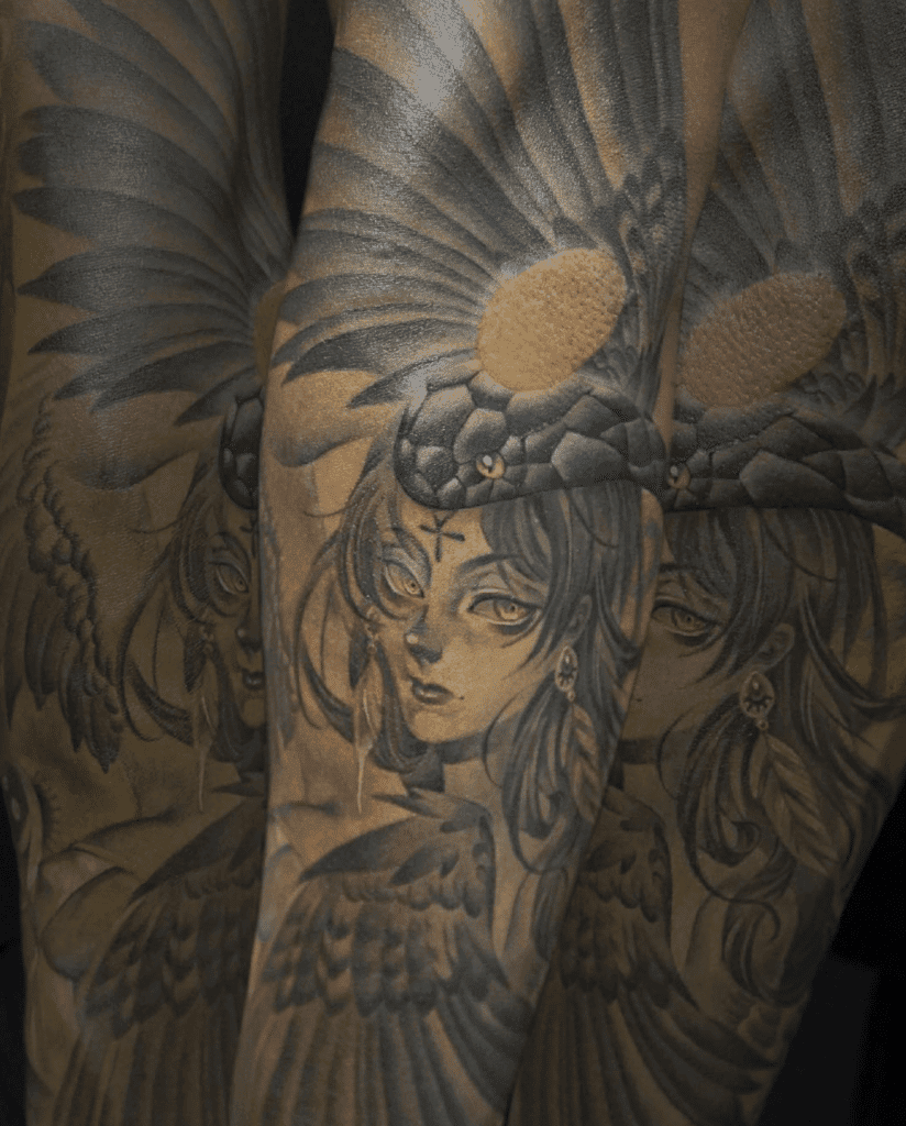 Nekhbet Egyptian Mythology Tattoo