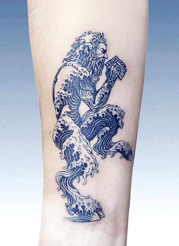 Pan Flute Greek Mythology Tattoo