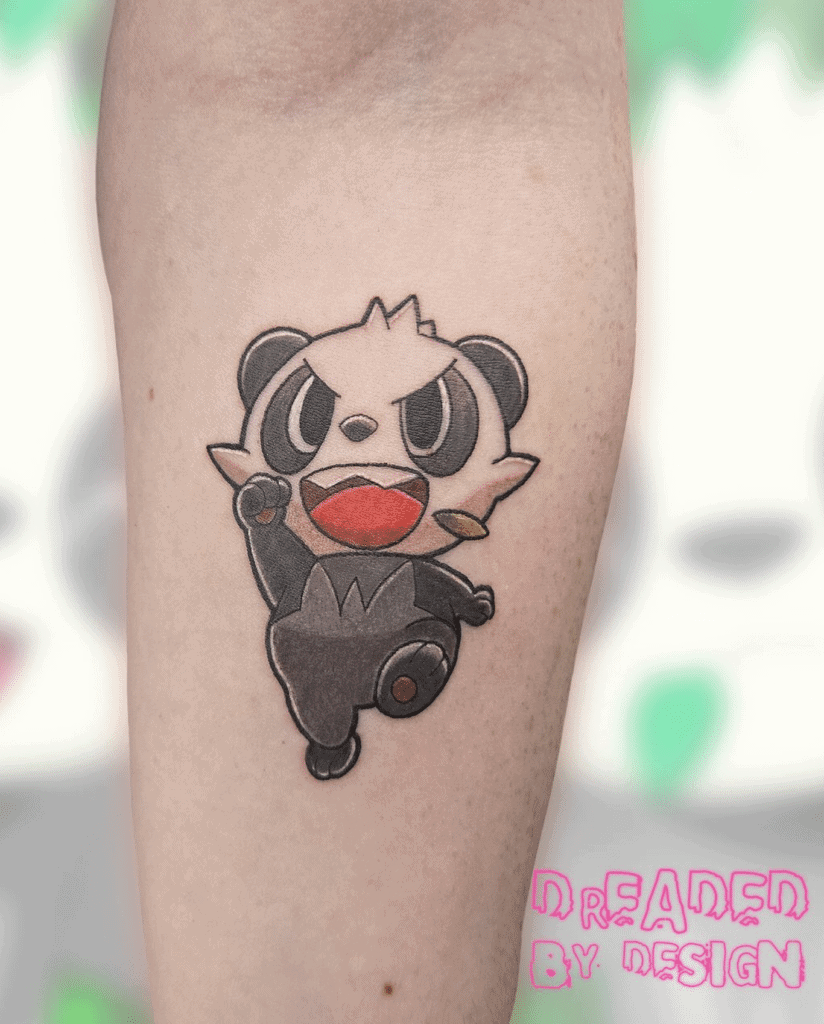 Pancham Kalos Pokémon Tattoo