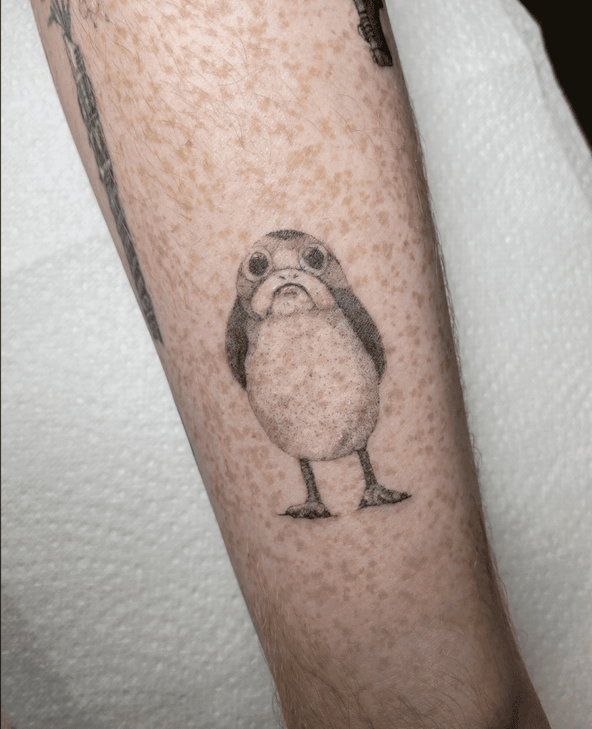 Porg Small Star Wars Tattoo