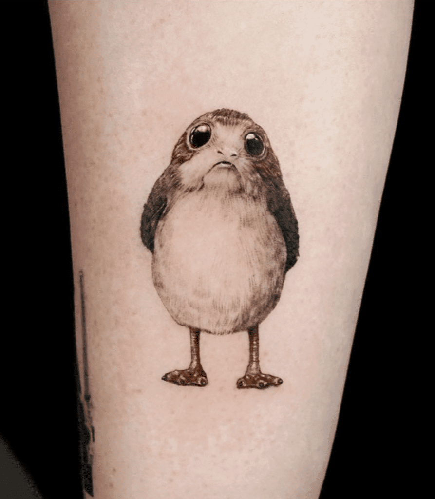 Porg Star Wars Tattoo