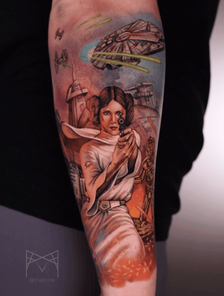 Princess Leia Star Wars Tattoo