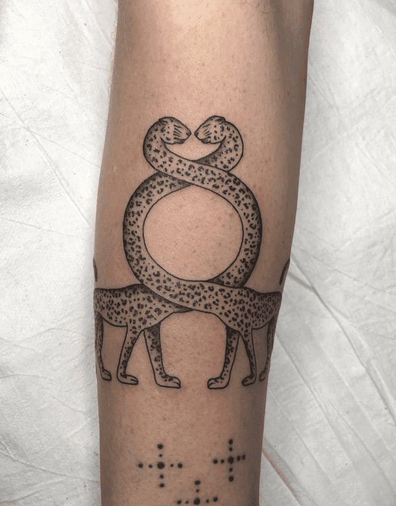 Serpopard Egyptian Mythology Tattoo