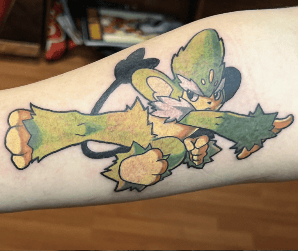Simisage Unova Pokémon Tattoo