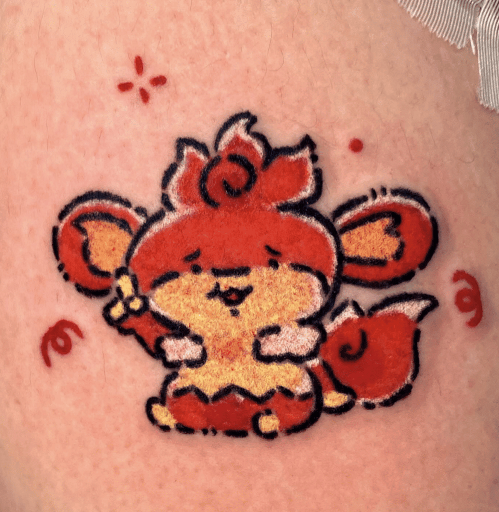 Simisear Unova Pokémon Tattoo