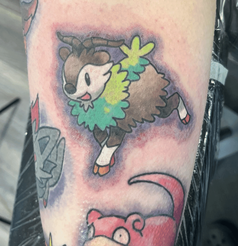 Skiddo Kalos Pokémon Tattoo