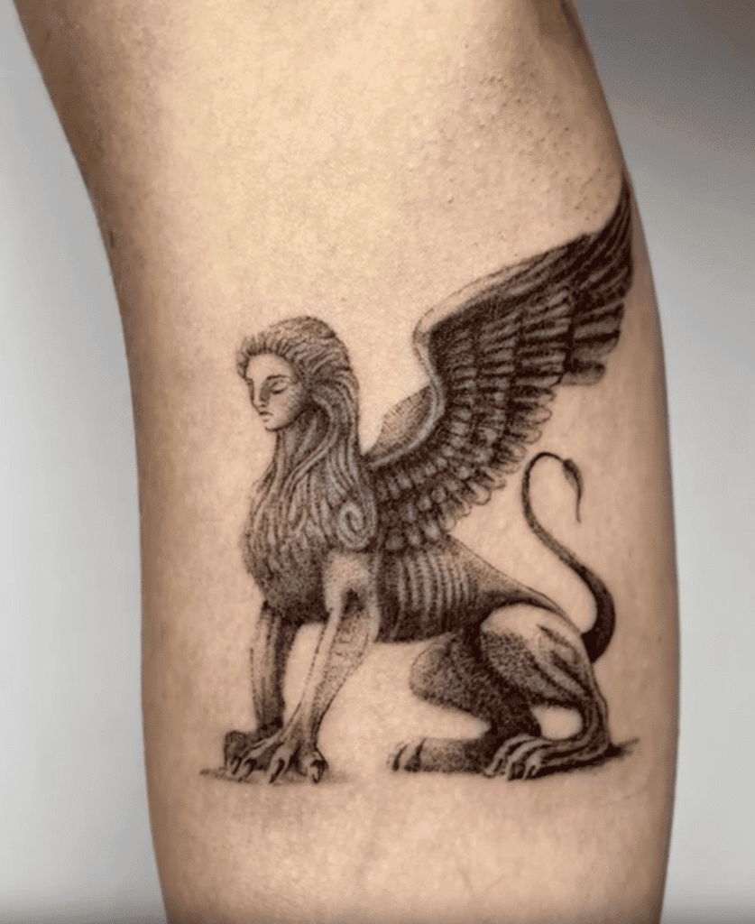 Sphinx Egyptian Mythology Tattoo