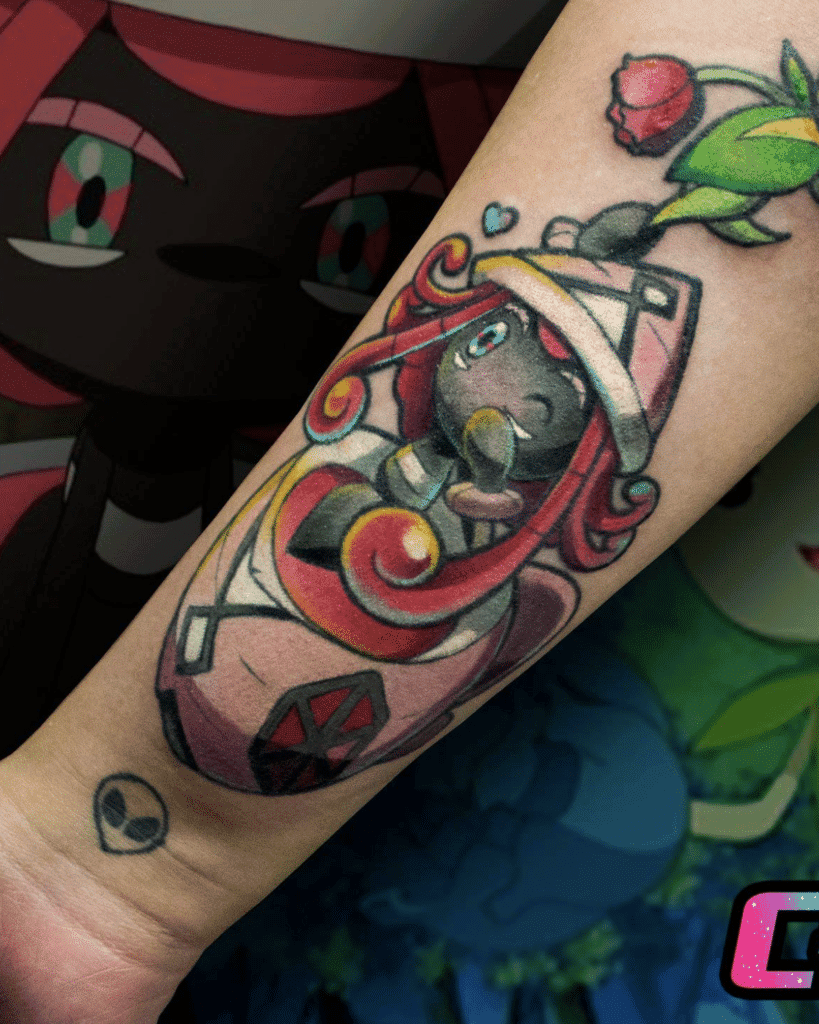 Tapu Lele Wink Alola Pokémon Tattoo