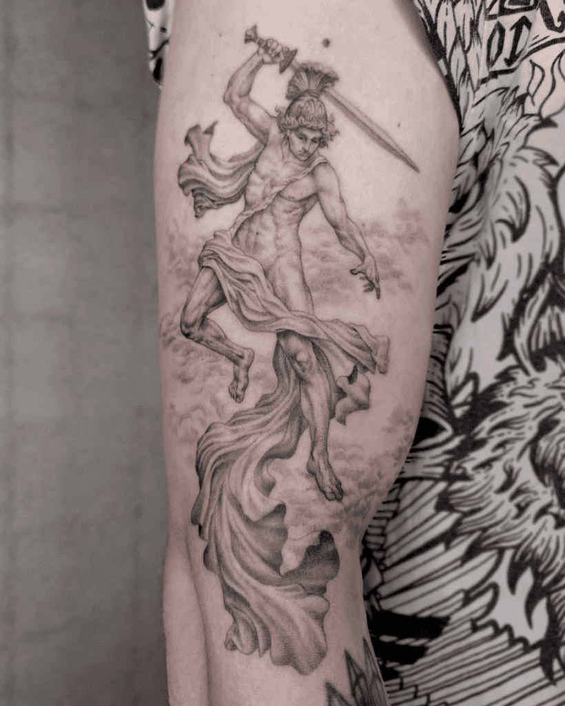 Theseus Greek Mythology Tattoo