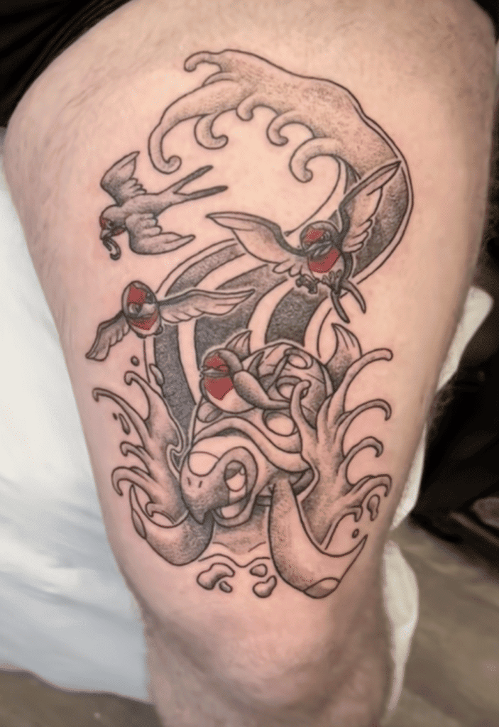 Tirtouga Unova Pokémon Tattoo