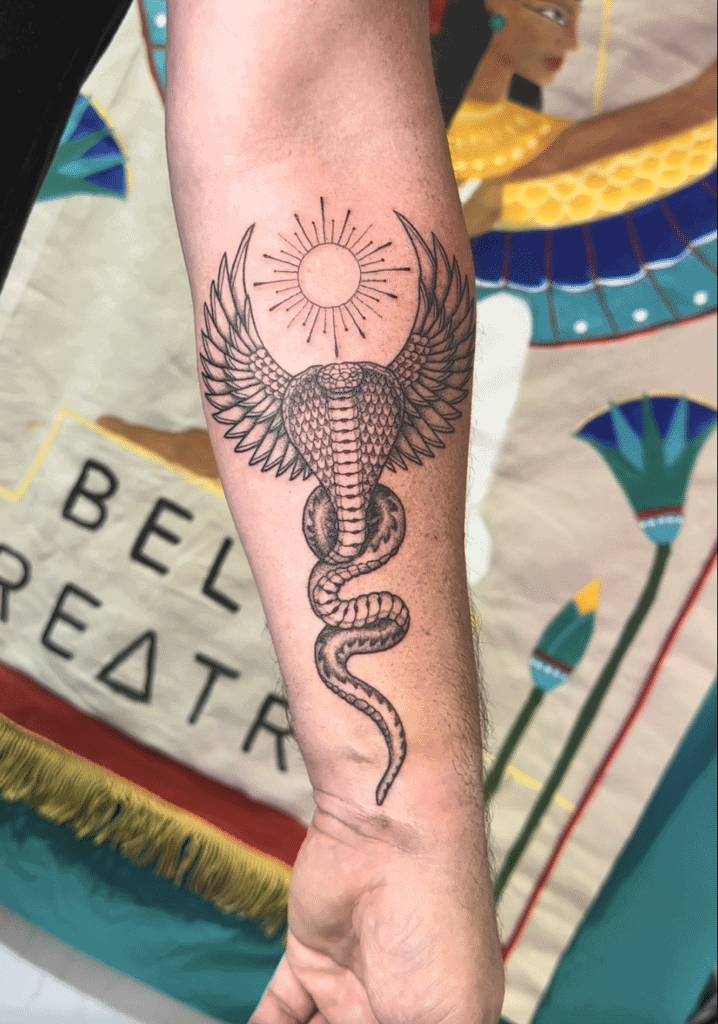Wadjet Egyptian Mythology Tattoo