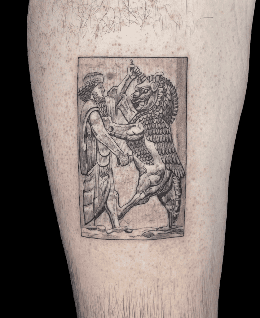Angra Mainyu Persian Mythology Tattoo