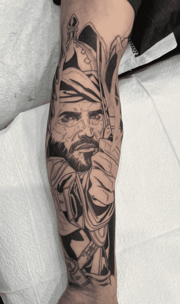 Arash The Archer Persian Mythology Tattoo
