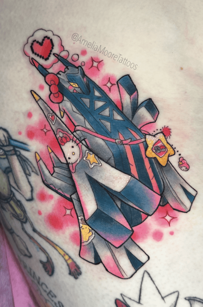 Archaludon Kitty Paldea Pokémon Tattoo