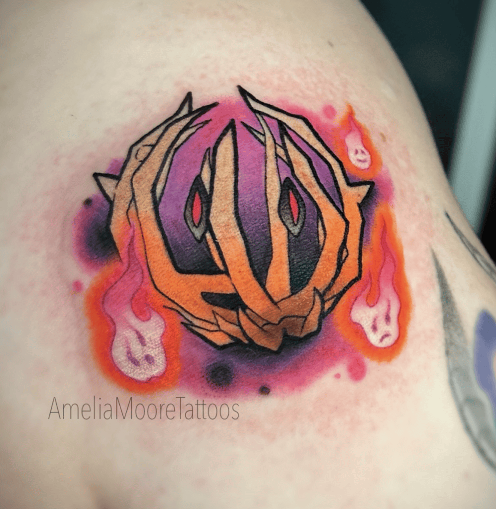 Bramblin Flame Paldea Pokémon Tattoo