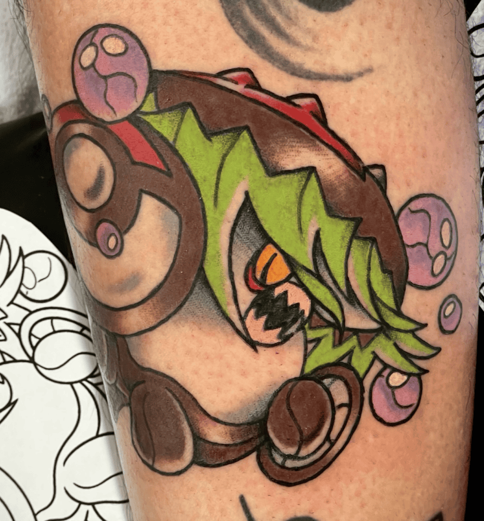 Brute Bonnet Paldea Pokémon Tattoo