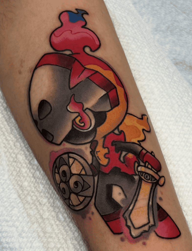 Charcadet Paldea Pokémon Tattoo