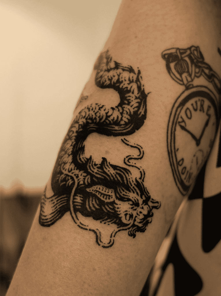 Chīwěn Chinese Mythology Tattoo