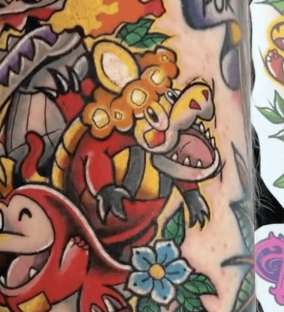 Crocalor Paldea Pokémon Tattoo